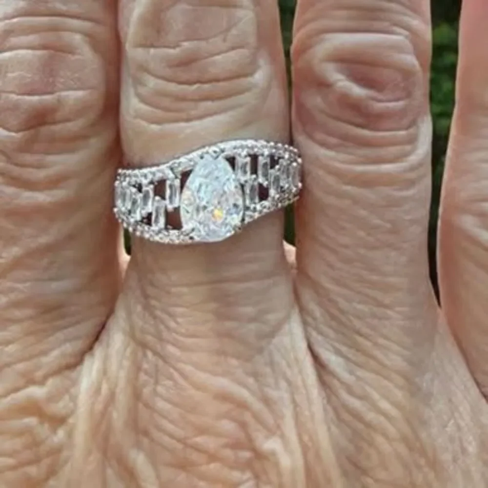 Beautiful BP OG Silver CZ Ring
